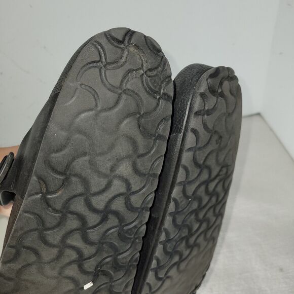 Birkenstock Sandals Sz 10 Womens Black Gizeh EVA L7/M6 Gorpcore Beach Buckle - Picture 10 of 13